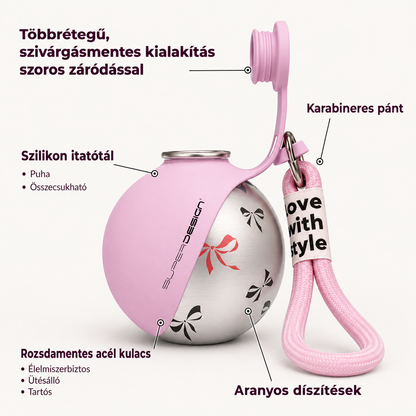 NyalóMancs kutyás kulacs beépített tállal